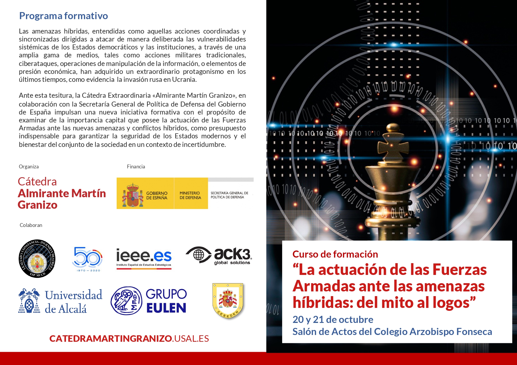 curso La actuación de las Fuerzas Armadas antes las amenazas híbridas